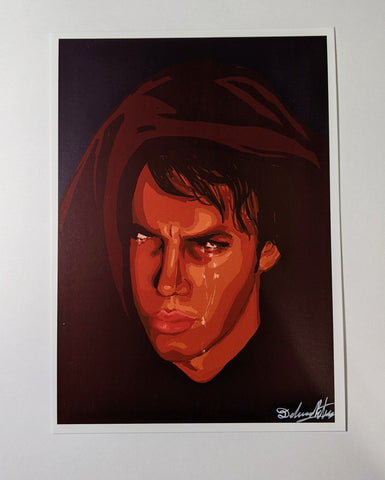 art print of anakin from star wars with a matte finish